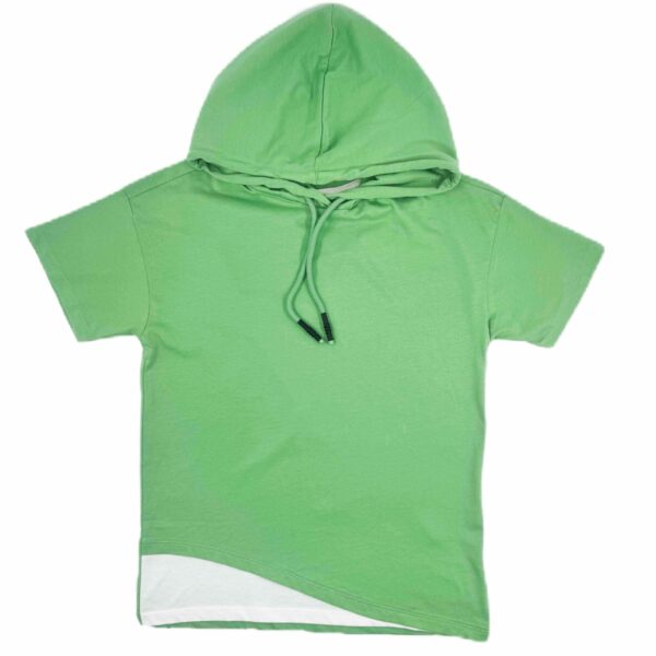 CIKOBY Зелена тениска с качулка