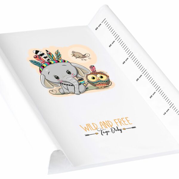 Подложка за повиване "WILD & FREE"слонче