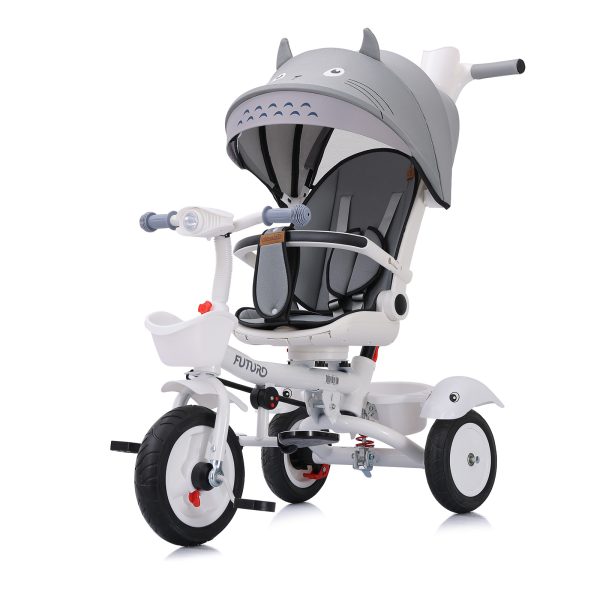 Триколка със сенник Футуро сива