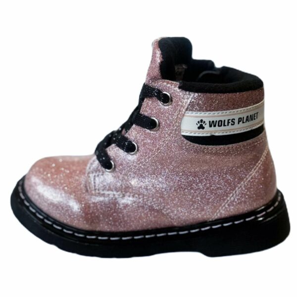 AMERICAN CLUB Детски розови лачени боти