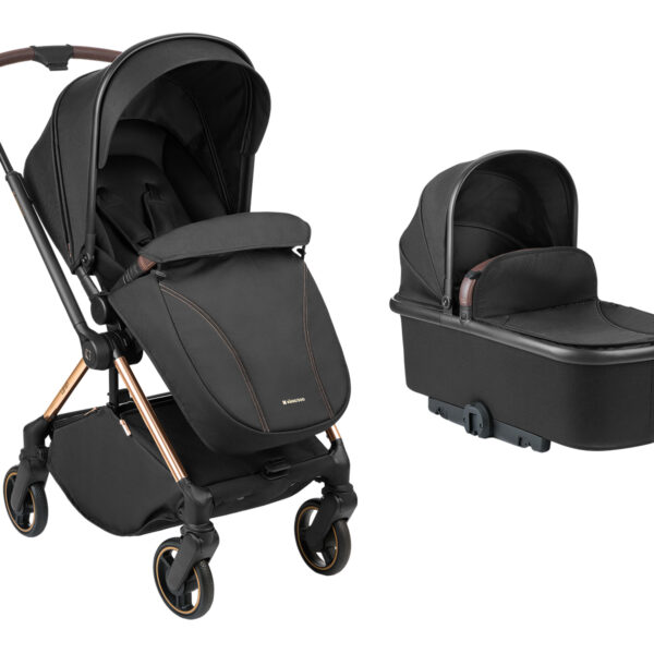 Комбинирана количка 2в1 с кош за новородено Lanah Blackin stock