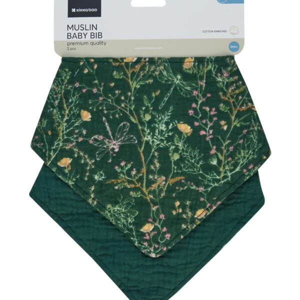 Комплект 2 бр муселинов лигавник Secret Garden Greenin stock