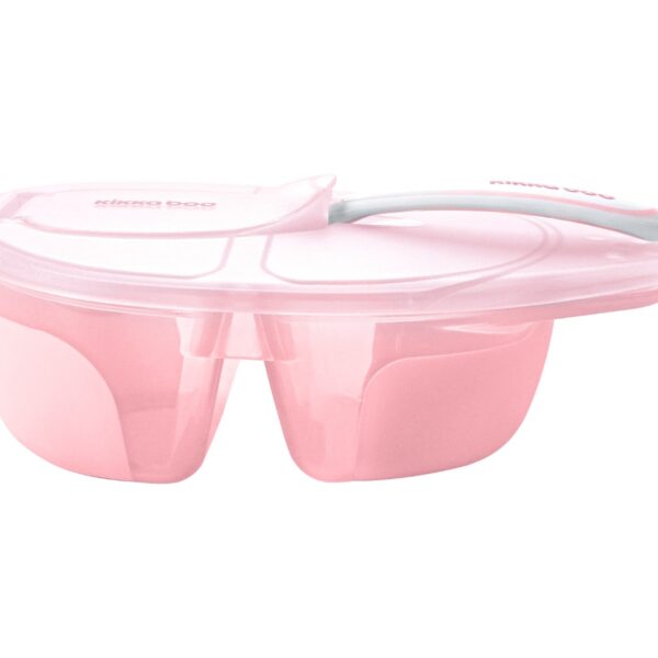 Купа с 2 отделения и лъжица Tasty Pinkin stock