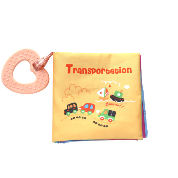 Образователна текстилна книжка с чесалка Transportationin stock