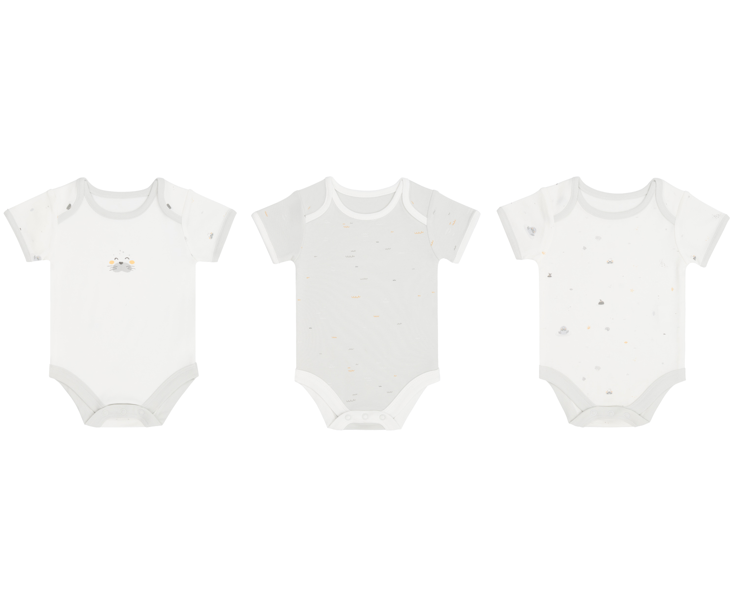 Комплект 3 бр бебешко боди 0-3м Seally Mein stock