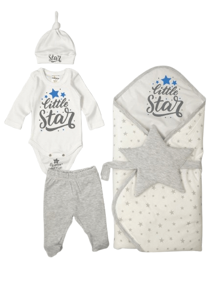 Бебешки комплект за изписване от 4 части