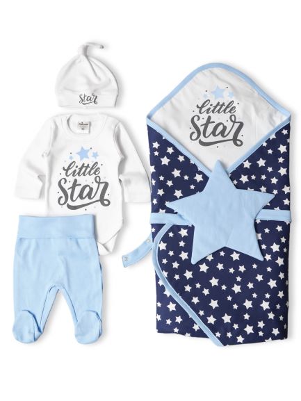 Памучен бебешки комплект за изписване Little Star