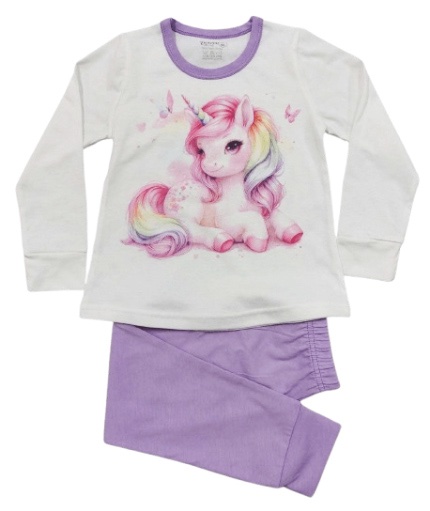 Детска памучна пижама еднорог Venera Classic