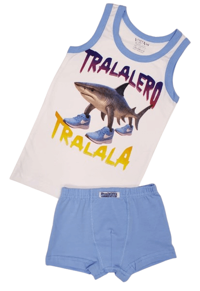 Детски памучен комплект бельо за момче Венера