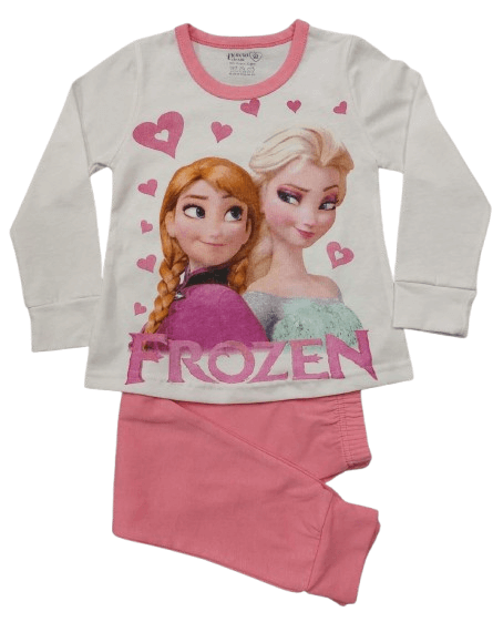 Детска пижама за момиче с дълъг ръкав Анна и Елза