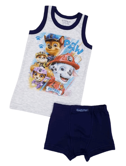 Детски комплект бельо за момче с герои от Пес патрул