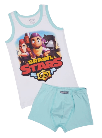 Комплект детско бельо за момчета Brawl Stars