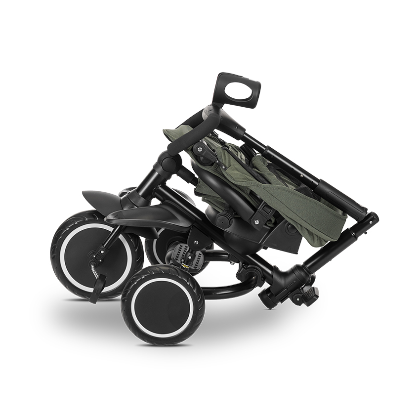 удобна родителска дръжка с 3 позиции за регулиране на височината