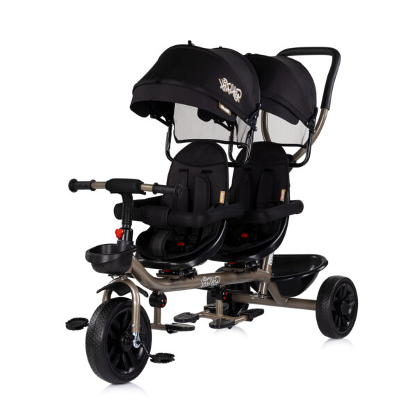 Триколка за близнаци"Хип Хоп"  черна