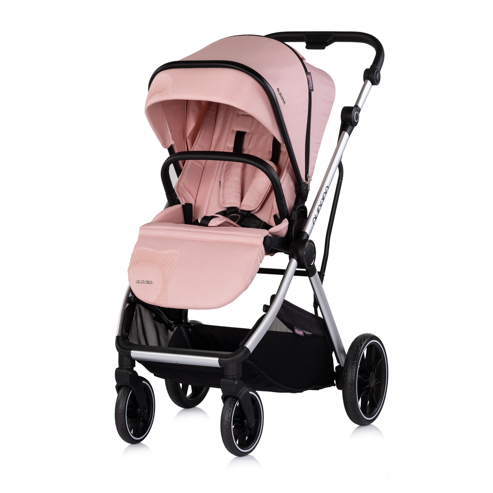 Детска количка 3 в1"Аурора"розова пудра