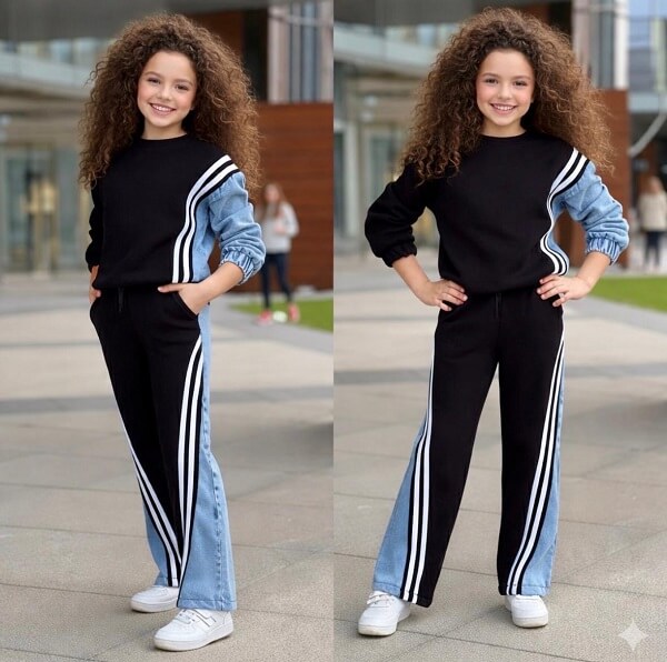 Комплект с дънкови мотиви