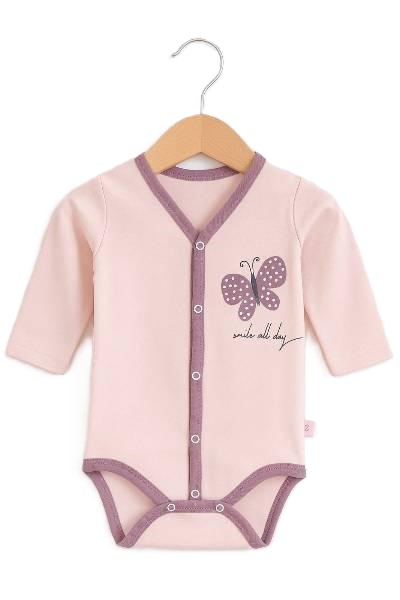 Рач розово боди с пеперуда 0+