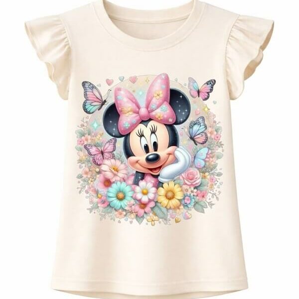 Тениска екрю Мини Маус