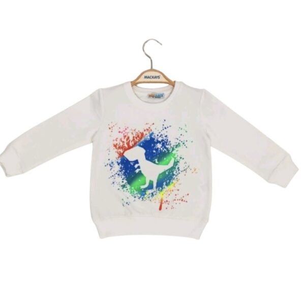 MACKAYS Блуза с цветен динозавър