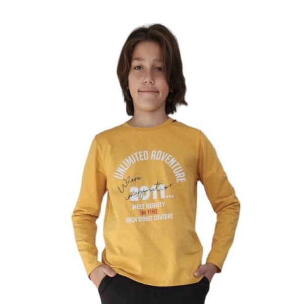 RACH Жълта блуза с надписи