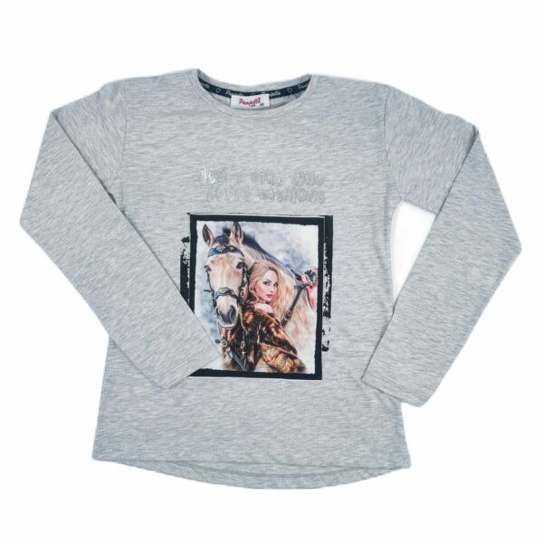 Блуза за момиче с конче