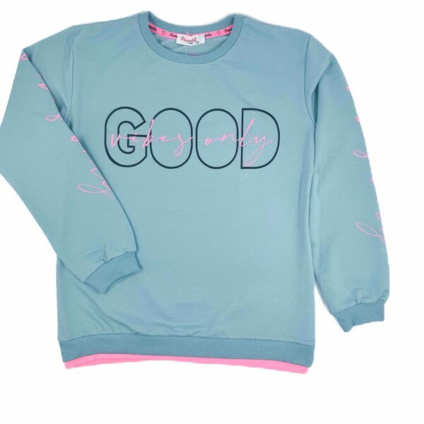 Блуза за момиче Good vibes only