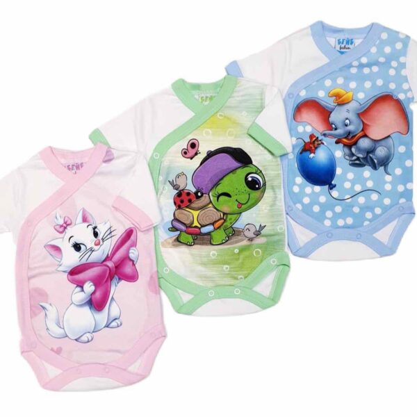 БЕЙБ ФЕШЪН Бебешко боди с къс ръкав