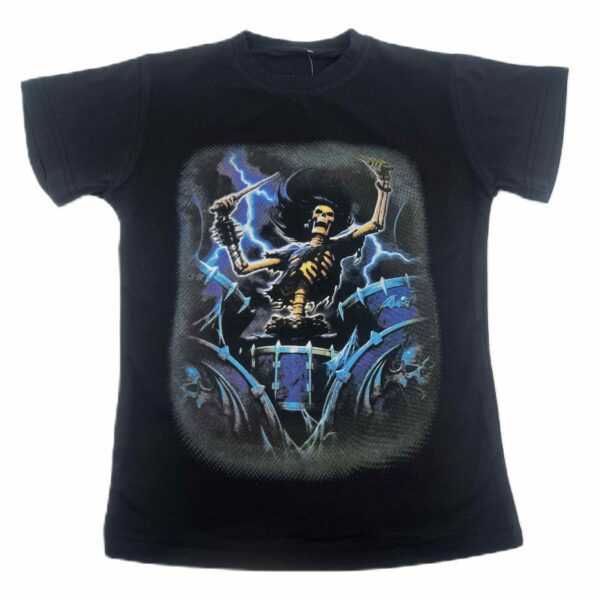 Тениска Скелет с барабани