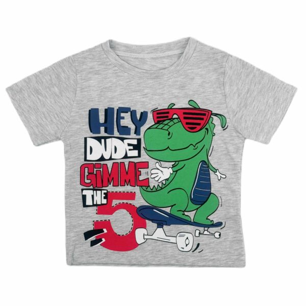 Тениска Дино скейтбордист