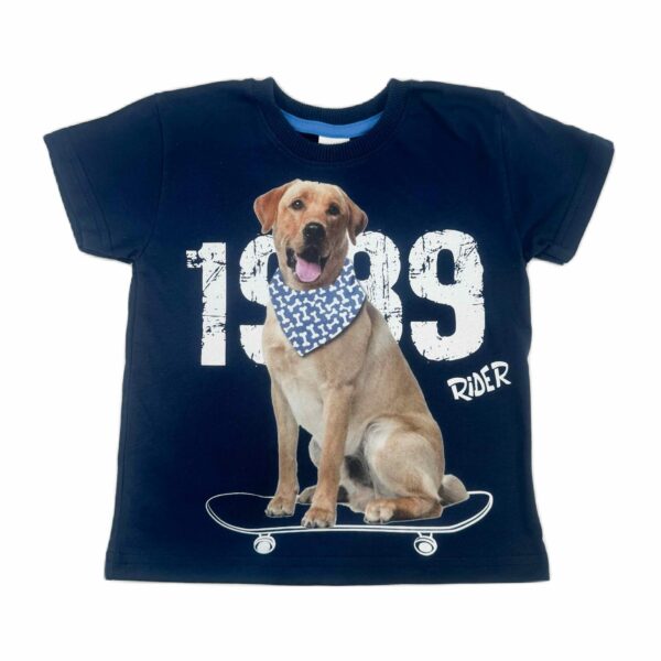 Тениска с куче скейтбордист