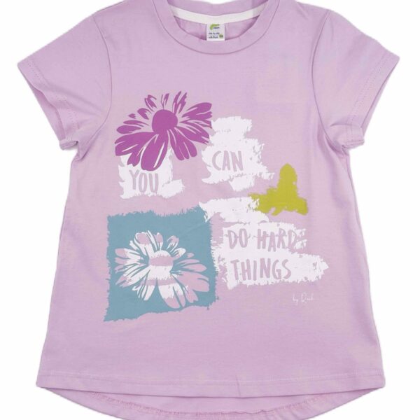 RACH Туника с цветя и надписи