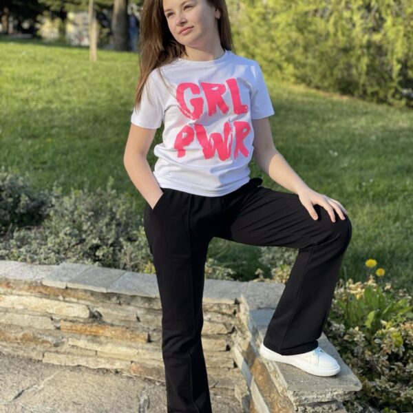 MAXX Черен чарлстон с ръб