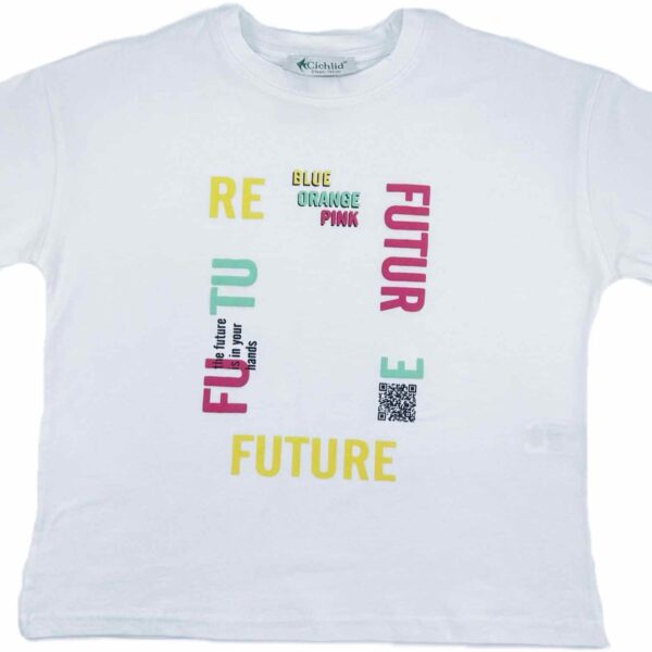 CICHLID Тениска с цветни надписи