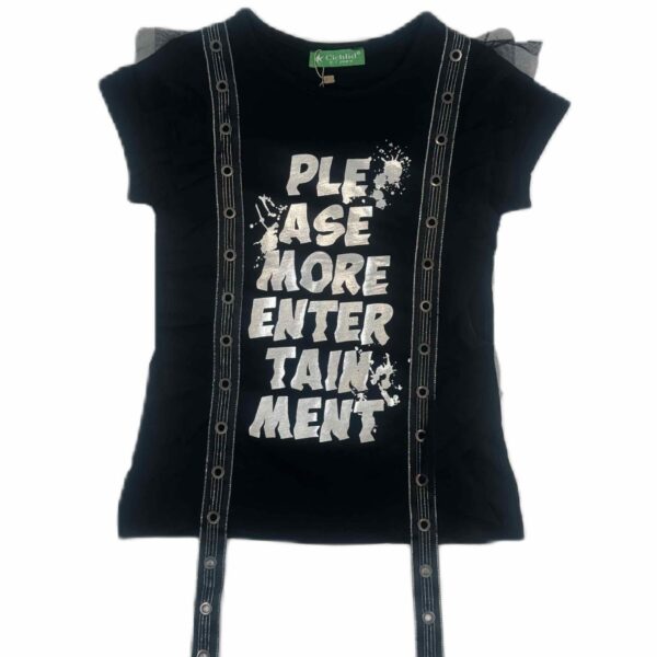 Модерна черна блуза