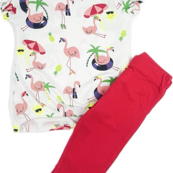 Комплект розово фламинго