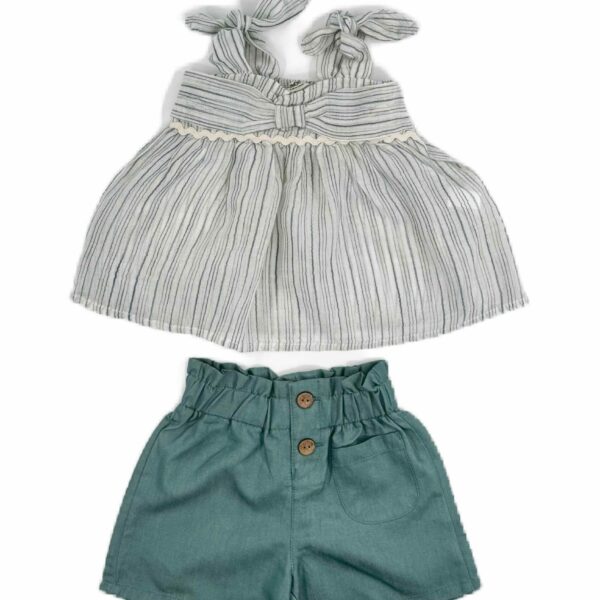 CIKOBY Летен комплект за момиче с потниче