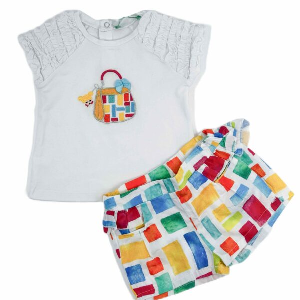 CICHLID Комплект с бяла блуза