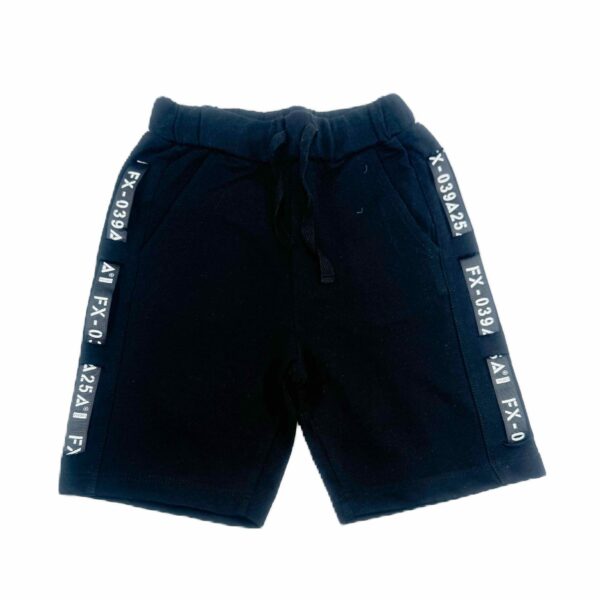 CIKOBY Черни къси панталонки с лента с надписи