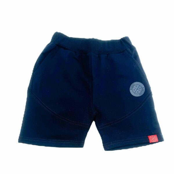 RACH Тъмно сини къси панталонки с червена емблема