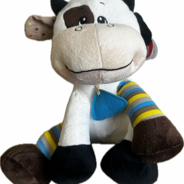 Плюшена кравичка с шарени крака