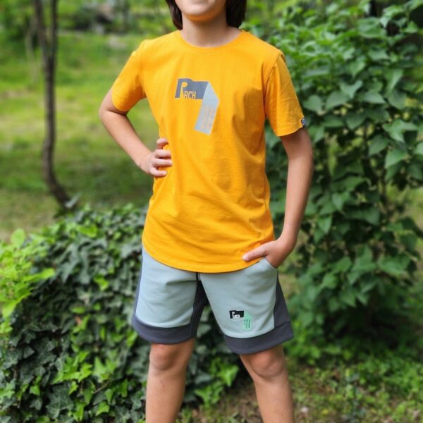 Оранжева памучна детска тениска от RACH