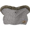 Ръкавица за количка Luxury Fur Dots Greyin stock
