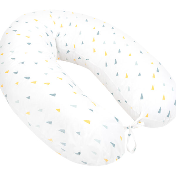 осигуряващ удобство за майката по време на бременността и опора при кърмене след раждането;• Изработен от 100% висококачествен памук ранфорс;• Пълнеж: полиестерен пух;• Сертифицирани по OEKO-TEX материали;• Сваляем калъф с цип за лесна поддръжка;• Опция за връзване в краищата;• Предлага се в прахоусойчива чанта за лесно пренасяне и съхранение;• Дължина: 150 см;• Произведено в България. Размери:- Опаковка: 40x66x18 см / 1.83 кг- Кашон: 82x45x70 см / 9.3 кг / 4 бр/кашон 