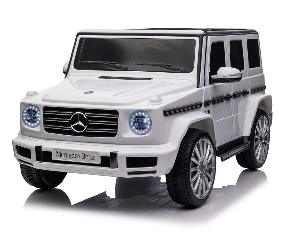 Акумулаторна кола Licensed Mercedes Benz G500  White + батерия 12V10AHin stock