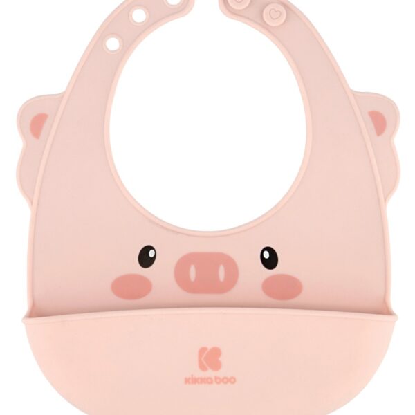 който събира остатъците от храната и ефективно предпазва детските дрехи от замърсяване;• Лесно почистване и практично закопчаване на няколко степени;• Атрактивен дизайн;• Изработен от мек и безопасен силикон;• Подходящ за възраст 4+ месеца; • Без BPA. Размери:- Продукт: 18.8x1.8x22.6 см / 0.06 кг- Опаковка: 0.09 кг- Вътрешен кашон: 22x20x24 см / 1.2 кг / 12 бр/кашон- Кашон: 28x26.5x50 см / 7.7 кг / 72 бр/кашон 