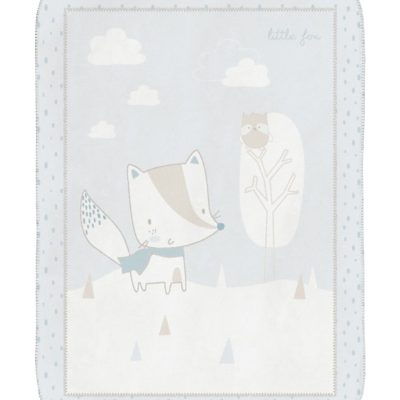 Супер меко бебешко одеяло 80/110 см Little Foxin stock