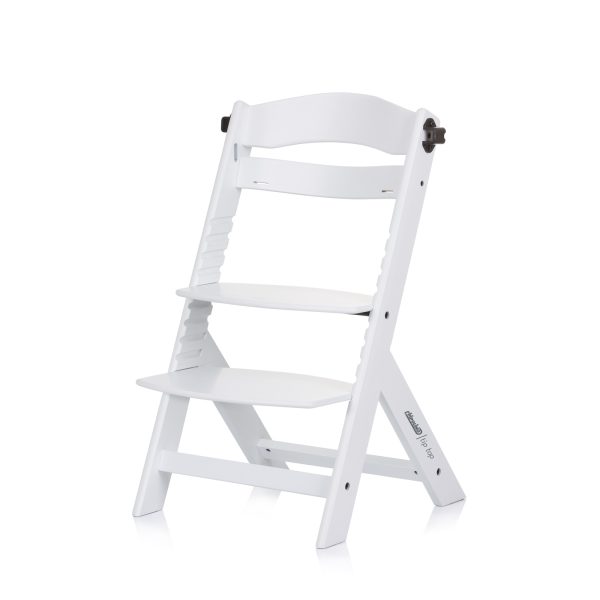 Wooden high chair  2 in1 "Tip Top" white wood