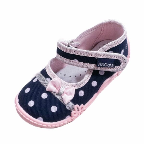ViGGaMi Детски пантофи за момиче с розова панделка