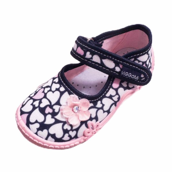 ViGGaMi Детски пантофи за момиче на сърчица