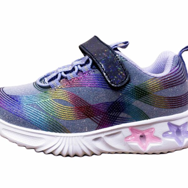 Дишащи маратонки за момиче със светещи звездички